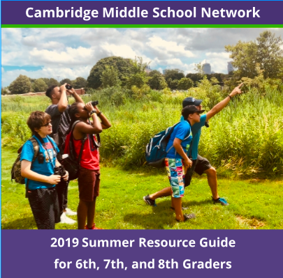 Image of Summer Resource Guide for Middle School Students program