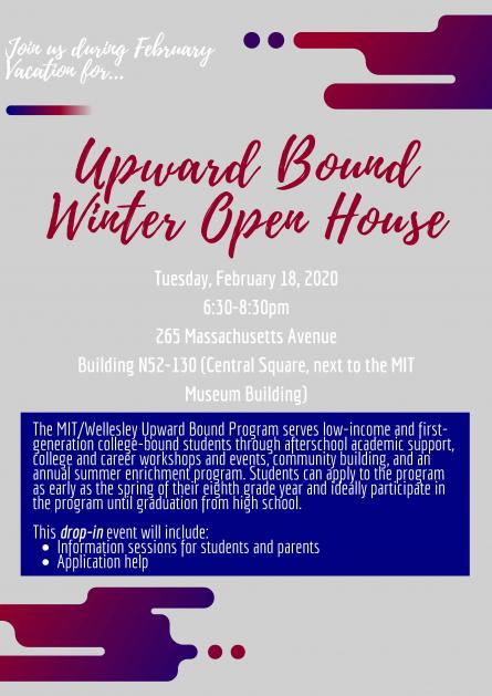 Image of Upward Bound Winter Open House event