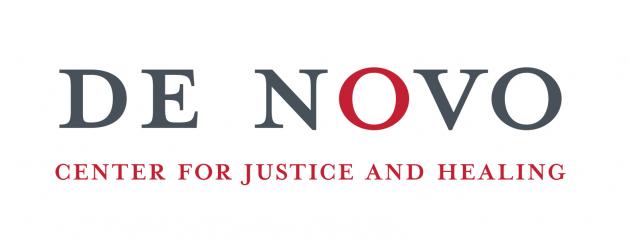 An image depicting the De Novo logo written in gray and red text.