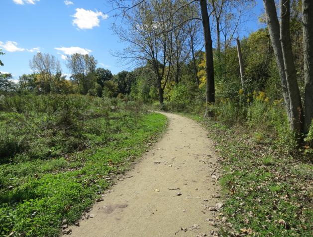 One of Fresh Pond's many trails